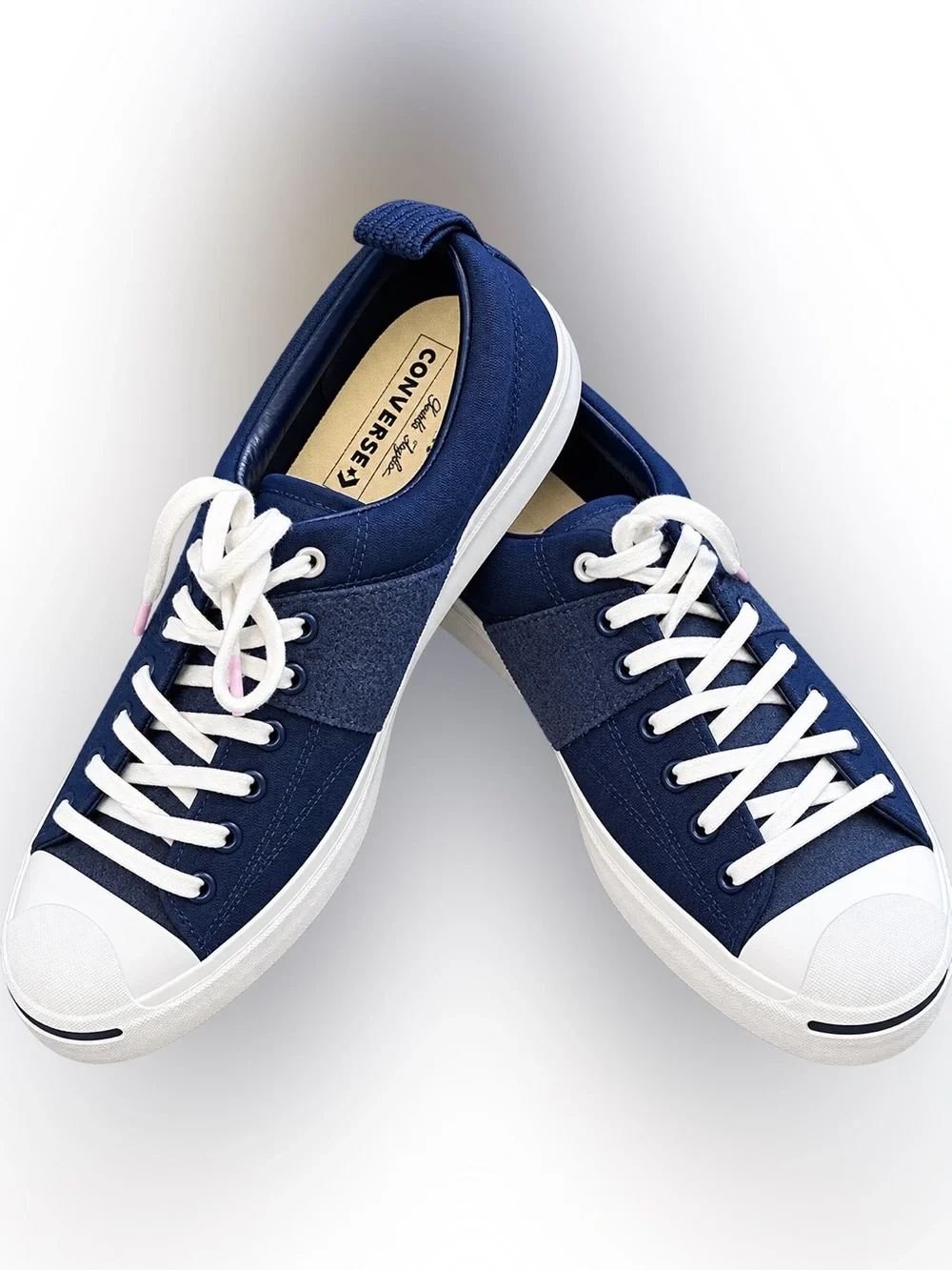 Converse x Todd Snyder Jack Purcell Navy Blue Suede Canvas Low Top Sneakers